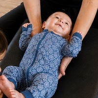 baby being adjusted